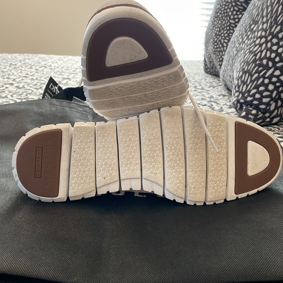 Men’s Cream Cole Hahn Size 13 Grand OS lace-up wingtips - Picture 8 of 8